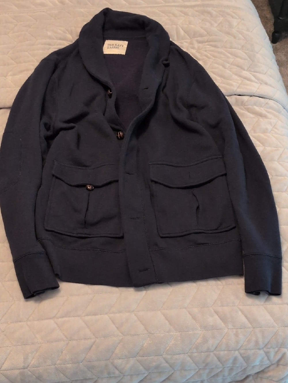 Old Navy Men's Navy Shawl-Collar Shirt Jacket
